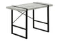 Computer Desk, Home Office, Laptop, 48"l, Work, Grey Laminate, Black Metal, Contemporary, Modern
