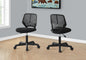 Office Chair, Adjustable Height, Swivel, Ergonomic, Computer Desk, Work, Juvenile, Black Mesh, Black Metal, Contemporary, Modern