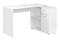 Computer Desk, Home Office, Corner, Storage Drawers, 46"l, L Shape, Work, Laptop, White Laminate, Contemporary, Modern