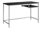 Computer Desk, Home Office, Laptop, 48"l, Work, Brown Laminate, Grey Metal, Contemporary, Modern