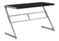 Computer Desk, Home Office, Laptop, 48"l, Work, Brown Laminate, Grey Metal, Contemporary, Modern