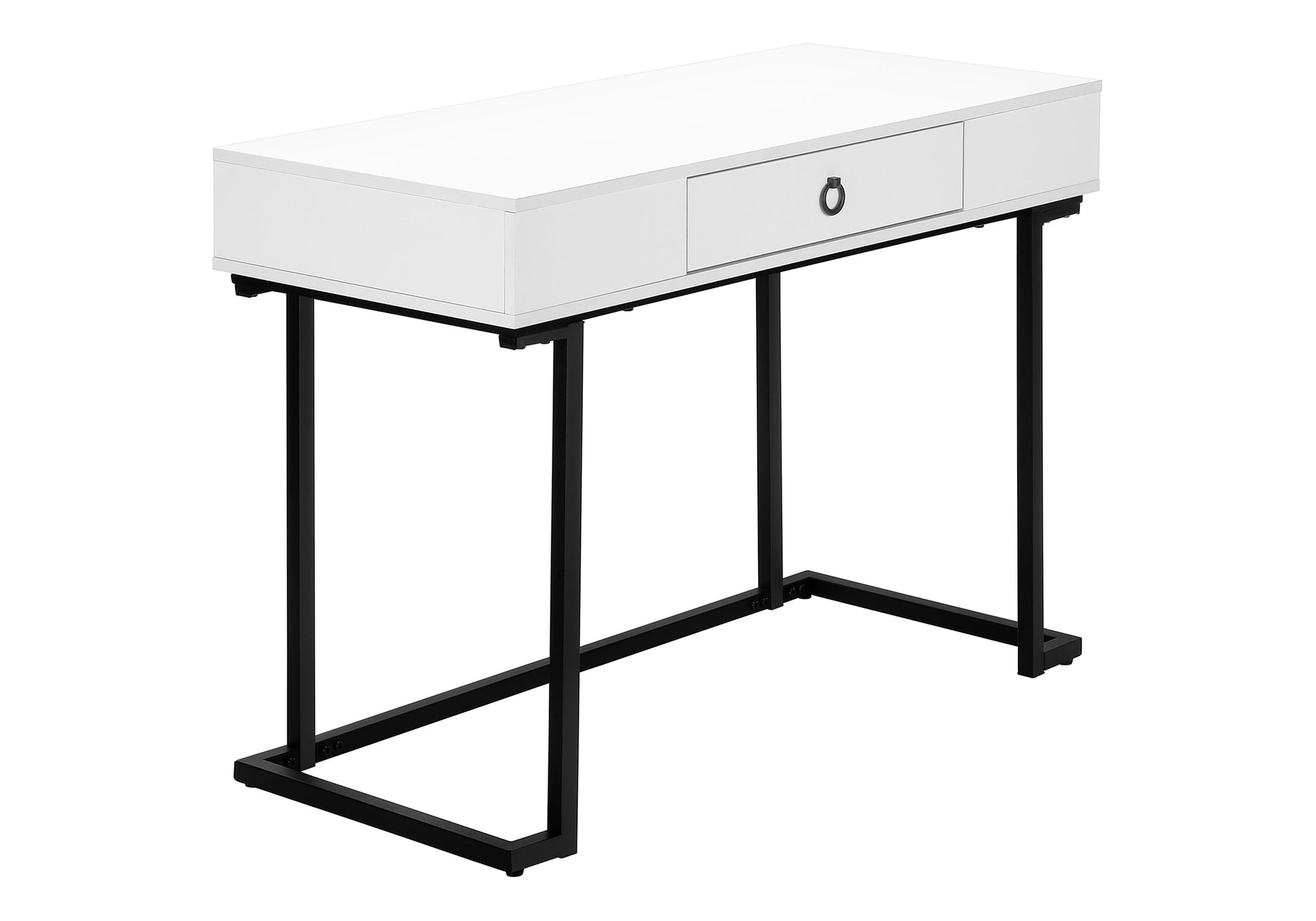 White Computer Desk with Storage Drawers - 42" L