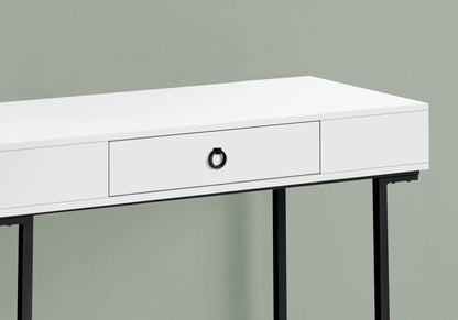 White Computer Desk with Storage Drawers - 42" L