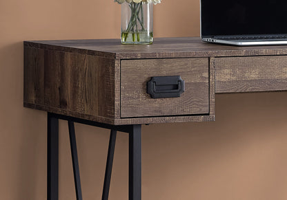 Brown Computer Desk with Drawers - 48" L Workstation for Home Office