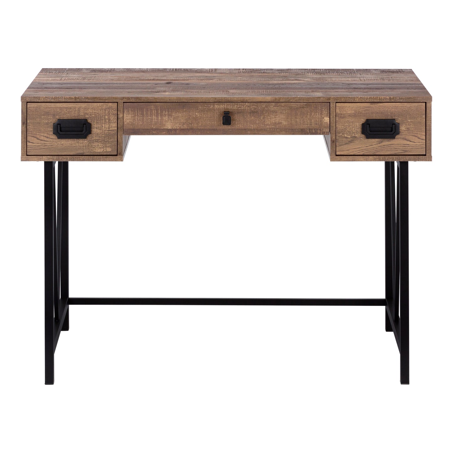 Brown Computer Desk with Drawers - 48" L Workstation for Home Office