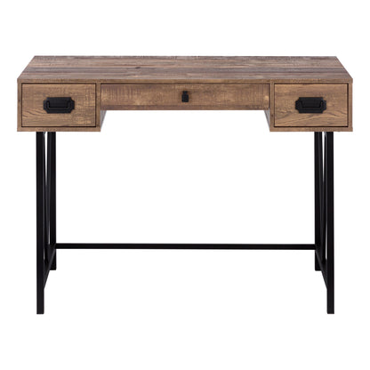 Brown Computer Desk with Drawers - 48" L Workstation for Home Office