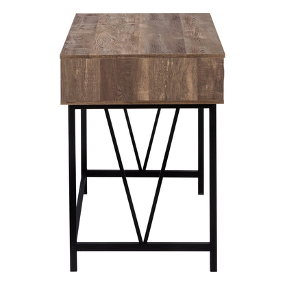 Brown Computer Desk with Drawers - 48" L Workstation for Home Office