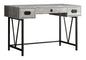 Computer Desk, Home Office, Laptop, Storage Drawers, 48"l, Work, Grey Laminate, Black Metal, Transitional