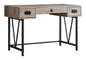 Computer Desk, Home Office, Laptop, Storage Drawers, 48"l, Work, Beige Laminate, Black Metal, Transitional