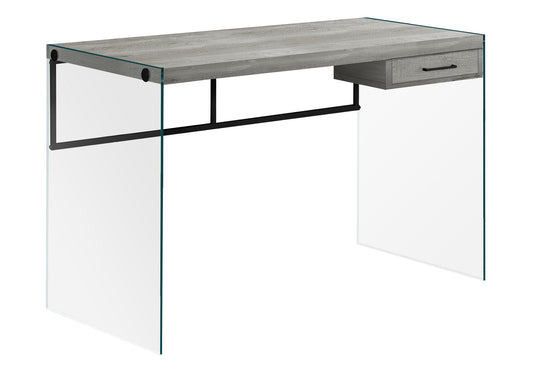 Grey Home Office Desk with Storage Drawer - 48" L