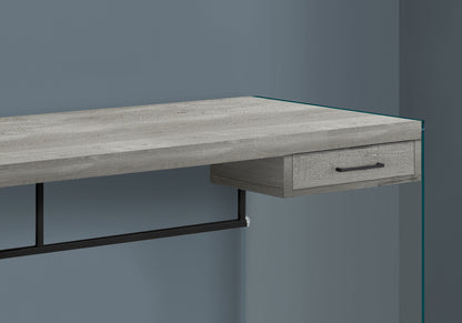 Grey Home Office Desk with Storage Drawer - 48" L