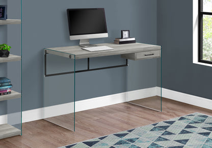 Grey Home Office Desk with Storage Drawer - 48" L