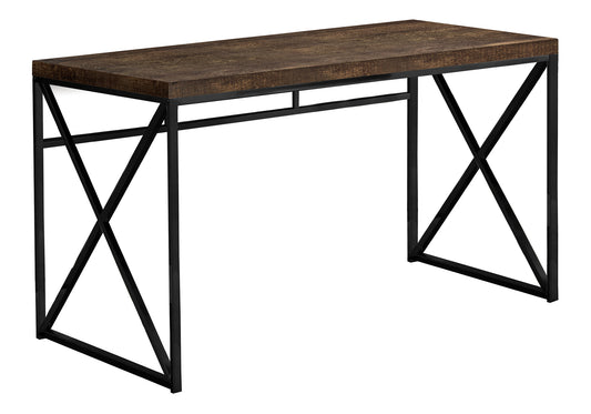 47 Inch Brown Computer Desk - Office Laptop Table
