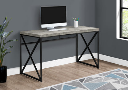 47 Inch Grey Computer Desk - Home Office Table