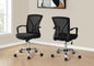 Office Chair, Adjustable Height, Swivel, Ergonomic, Armrests, Computer Desk, Work, Black Mesh, Chrome Metal, Contemporary, Modern