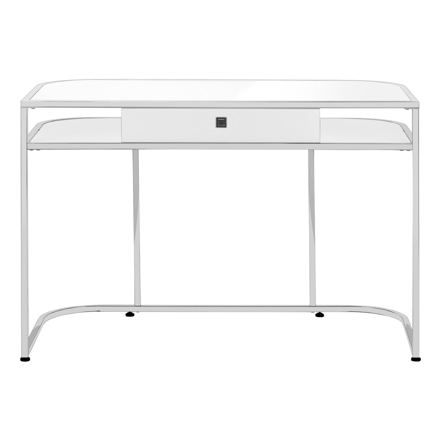 White Computer Desk with Storage Drawers - 48" L Workstation for Home Office