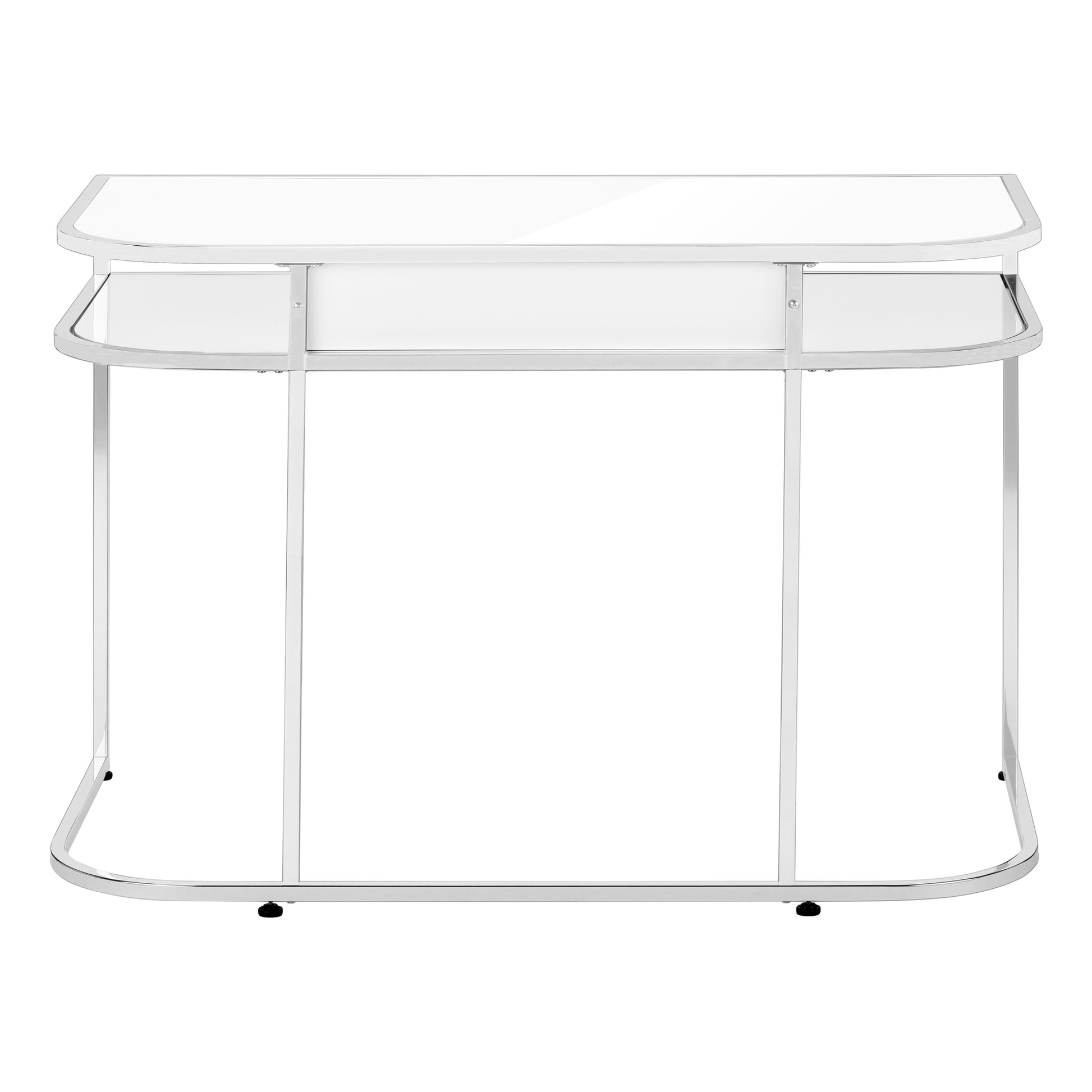 White Computer Desk with Storage Drawers - 48" L Workstation for Home Office