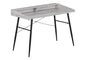 Computer Desk, Home Office, Laptop, Storage Shelves, 48"l, Work, Grey Laminate, Black Metal, Contemporary, Modern