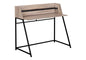 Computer Desk, Home Office, Laptop, Storage Shelves, 48"l, Work, Brown Laminate, Black Metal, Contemporary, Modern