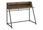 Computer Desk, Home Office, Laptop, Storage Shelves, 48"l, Work, Brown Laminate, Black Metal, Contemporary, Modern