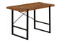Computer Desk, Home Office, Laptop, 48"l, Work, Walnut Laminate, Black Metal, Contemporary, Modern