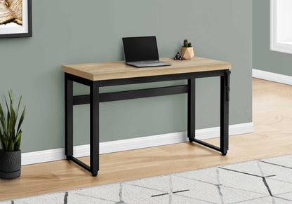 Adjustable Computer Desk - Natural Laminate, 48"L Workstation for Home Office