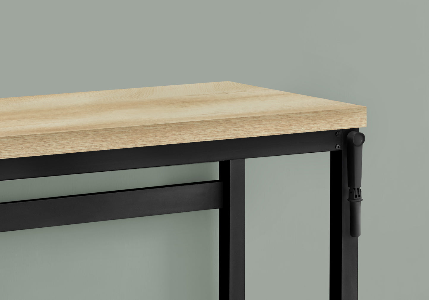 Adjustable Computer Desk - Natural Laminate, 48"L Workstation for Home Office