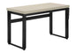 Computer Desk, Home Office, Standing, Adjustable, 48"l, Work, Laptop, Beige Laminate, Black Metal, Contemporary, Modern