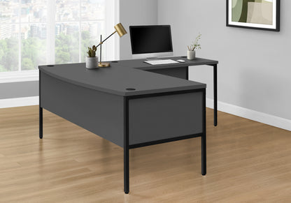 48 Inch Grey Computer Desk - Modern Office Table