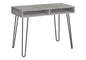 Computer Desk, Home Office, Laptop, Left, Right Set-up, Storage Drawers, 40"l, Work, Grey Laminate, Black Metal, Contemporary, Modern