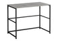 Computer Desk, Home Office, Laptop, Left, Right Set-up, Storage Drawers, 40"l, Work, Grey Laminate, Black Metal, Contemporary, Modern