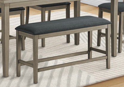 Bench, 42" Rectangular, Dining Room, Kitchen, Upholstered, Wood, Transitional