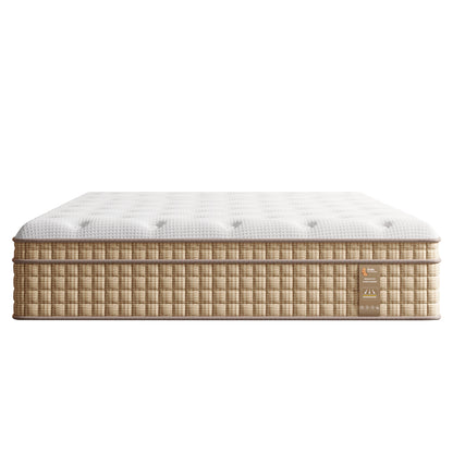 12 Inch King Hybrid Mattress with Independently Encased Springs & Gel Memory Foam, Medium-Firm, Fiberglass-Free, CertiPUR-US Certified, Mattress in a Box