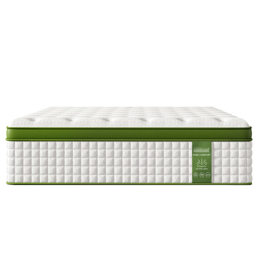 14 Inch Queen Size Hybrid Mattress in a Box with Gel Memory Foam and Pocket Springs, Pressure Relief & Motion Isolation, CertiPUR-Us Certified, Assembled in USA