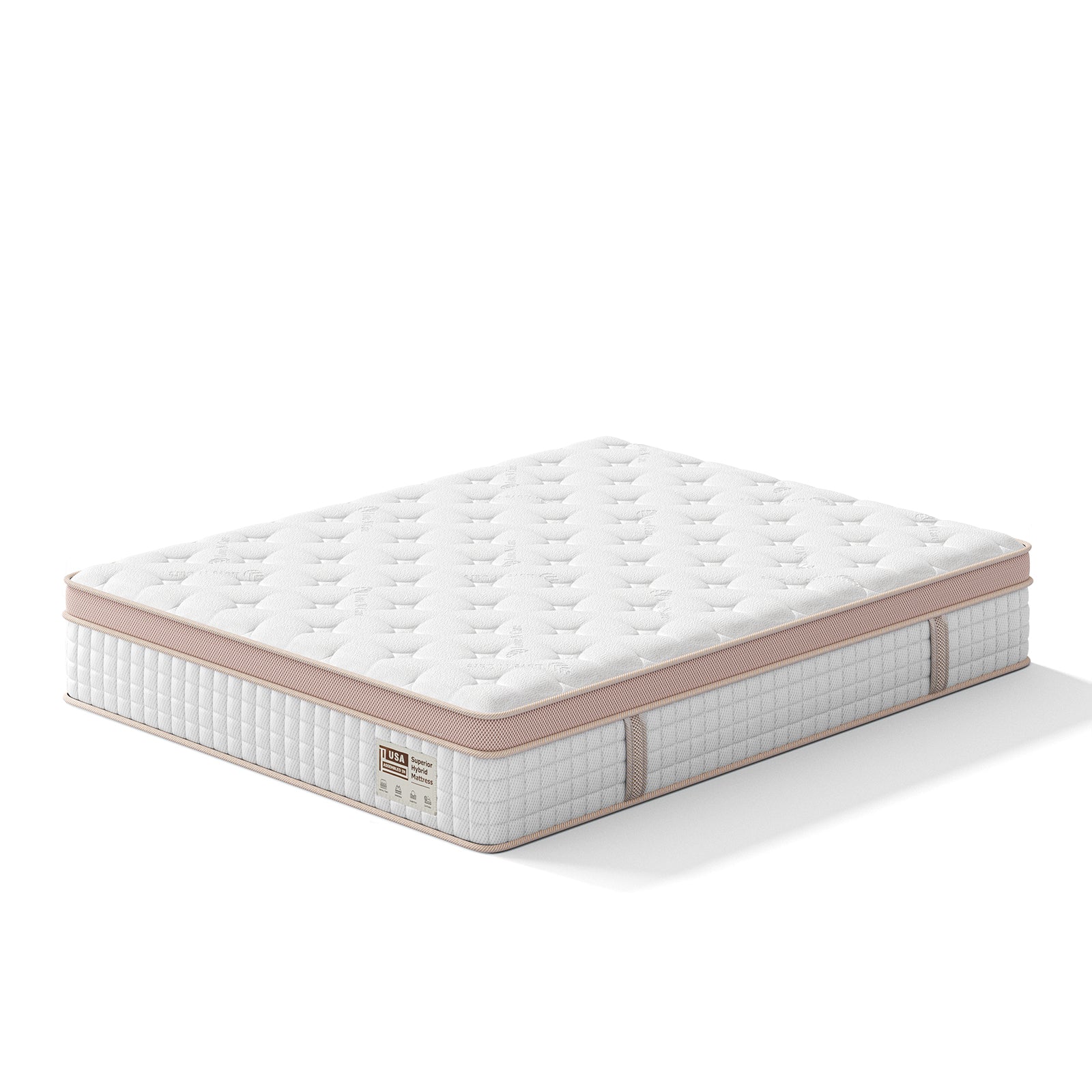 12 Inch Firm Hybrid Mattress – Queen Size – Gel Memory Foam & Pocket Springs – Pressure Relief, Motion Isolation, Ergonomic Modern Bed