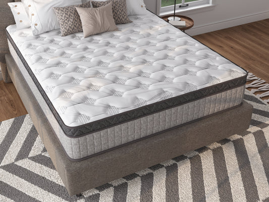 Assembled in USA - 12" King Diamond Innerspring Hybrid and Cooling Gel Memory Foam Mattress, Pressure Relief, and Motion Isolation, CertiPUR-US and Oeko TEX Certified