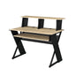 Eleazar Natural Oak Finish Music Recording Studio Desk - 24"W Workstation
