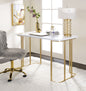 Estie White & Gold Finish Writing Desk