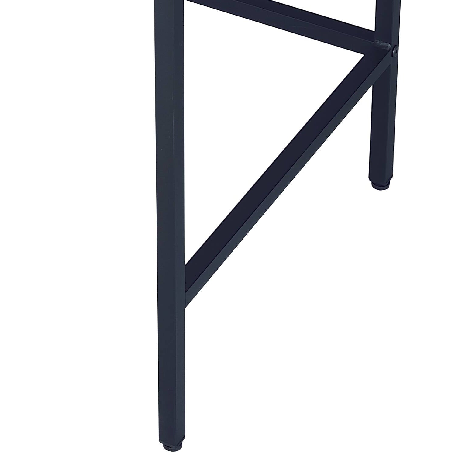 Black & Natural Writing Desk with Storage