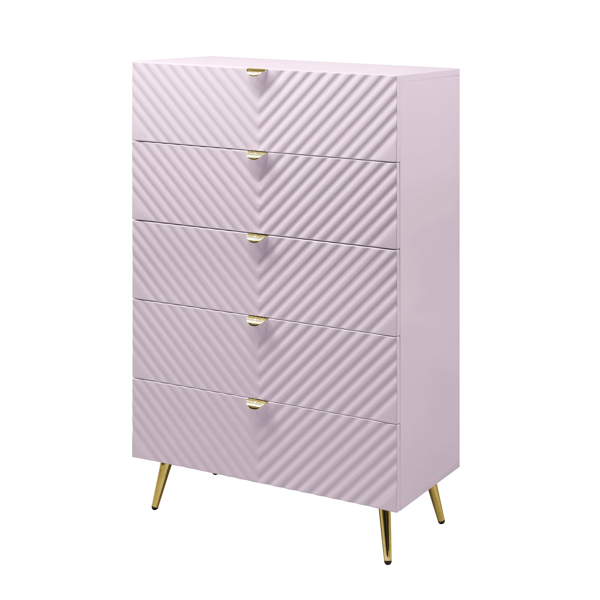 Gaines Pink High Gloss Finish Chest