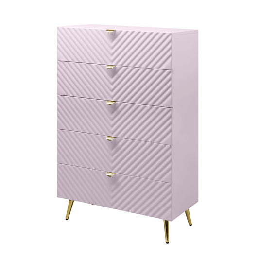 Gaines Pink High Gloss Finish Chest