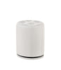 1pc Glam Contemporary Upholstered Round Swivel Vanity Stool Button Tufted Seat White