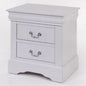 1pc Classic White Finish 2-Drawers Nightstand Louis Phillipe Style Bedroom Furniture
