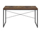 Industrial Style 1pc Writing Desk Wooden Weathered Oak Finish Black Metal Frame Laptop Table Home Office Furniture