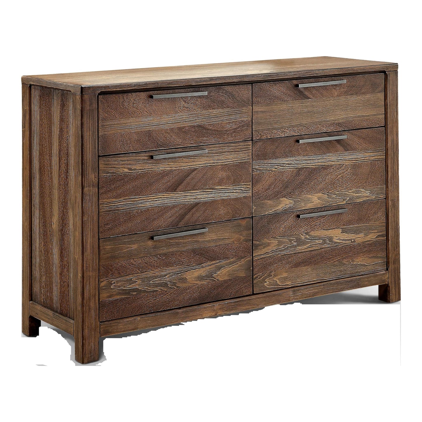 Natural Solid Wood Bedroom Dresser - 56" Wide