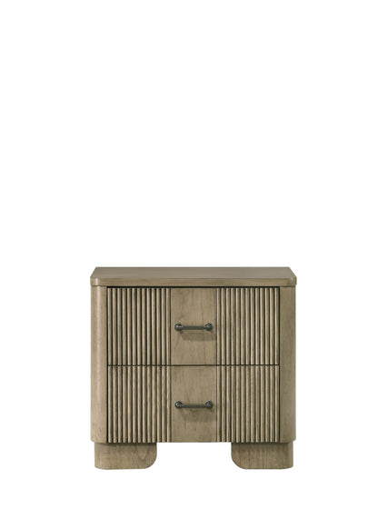 Lakkari Antique Oak Nightstand