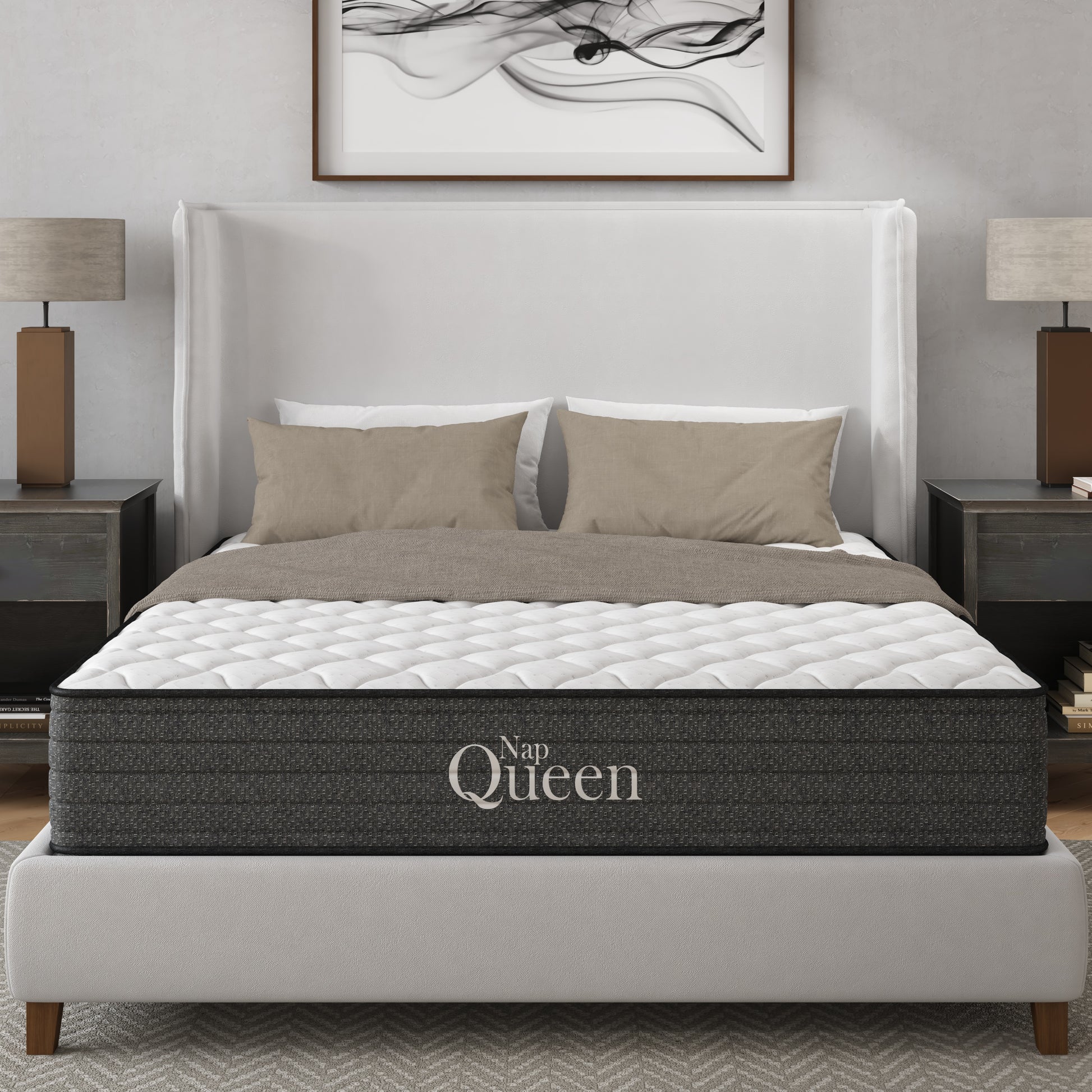 NapQueen Victoria 10 Inch Full Cooling Gel Hybrid Mattress, CertiPUR-US Certified, Made in USA