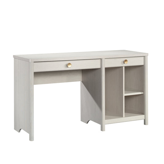 Computer Desk with 2 smooth-glide Drawers, Light Gray finish