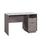 Modern Desk with 2 Spacious Drawers, Medium Gray finish