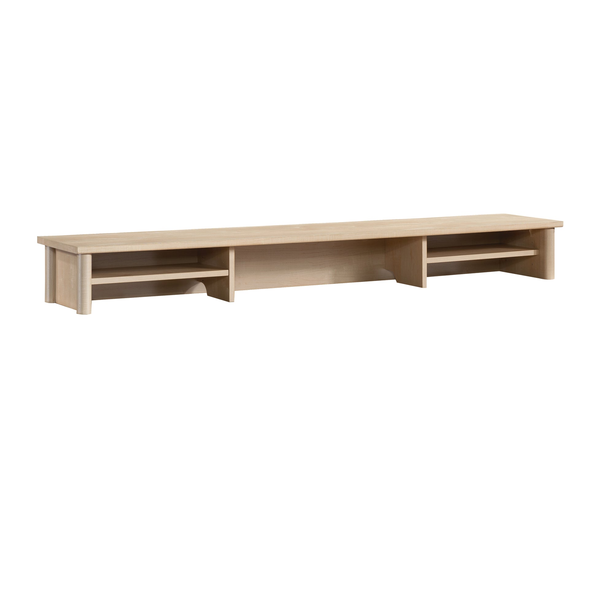 Hutch with Storage Cubbyholes, Maple finish